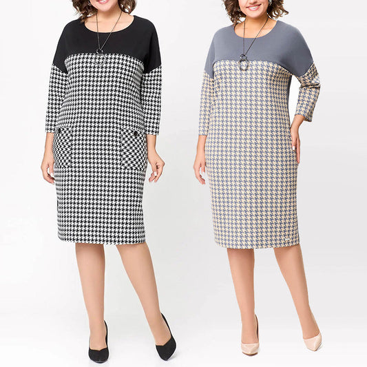 Vestido para mujeres con mangas largas y trabajo de Hahnenstieg