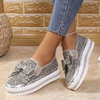 🔥Strasssteinchen Slip-On Bow Sneakers für Frauen