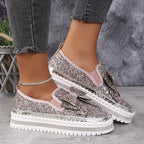 🔥Strasssteinchen Slip-On Bow Sneakers für Frauen