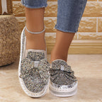 🔥Strasssteinchen Slip-On Bow Sneakers für Frauen