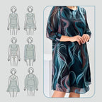 Damen modisches lockeres Kleid aus atmungsaktivem Stoff📦Freie Lieferung📦