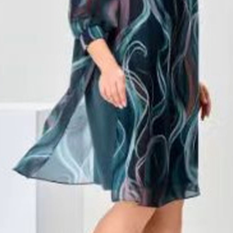 Damen modisches lockeres Kleid aus atmungsaktivem Stoff📦Freie Lieferung📦