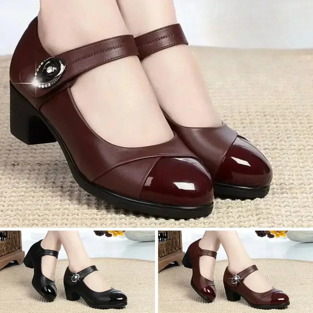 Cómodos zapatos vintage de Mary Jane