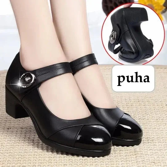 Cómodos zapatos vintage de Mary Jane