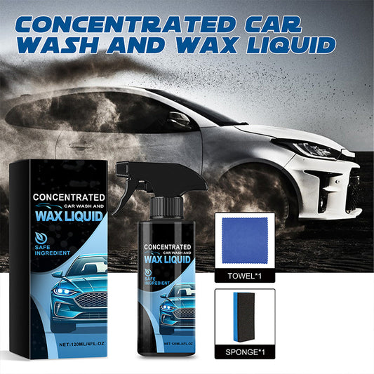 🔥2025 New Arrival🔥 Sanftes, effektives Auto-Reinigungsspray mit Schwamm und Lappen