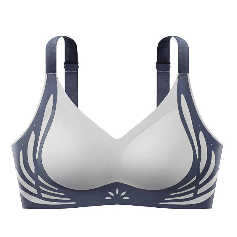 ✨VENTA DE ÚLTIMO DÍA 50% DE DESCUENTO✨Sujetador push-up fruncido con bloques de color que no deja marcas
