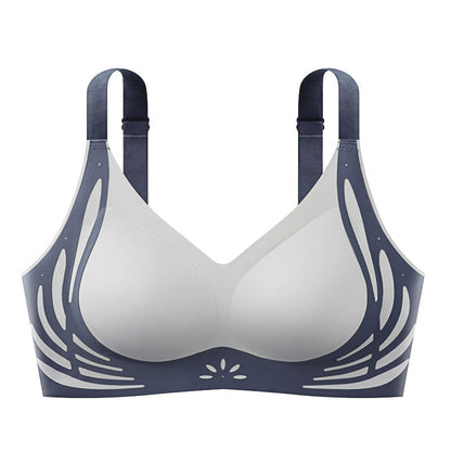 ✨VENTA DE ÚLTIMO DÍA 50% DE DESCUENTO✨Sujetador push-up fruncido con bloques de color que no deja marcas