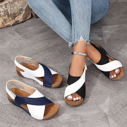 【UE 36-43】🏖️Sandalias de playa de punta abierta Casualowe👡