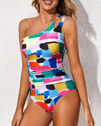 🌸🌼Frühjahrsaktion 49% RABATT🧚Einstückiger asymmetrischer Damen-Badeanzug