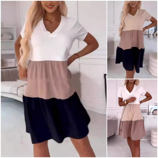 ✨Rebajas de primavera de 2025✨💖 Vestidos largos elegantes de mujer con escote en V