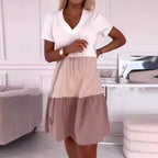 ✨2025 Spring Sale✨💖 V-Ausschnitt Elegante Lange Frauenkleider