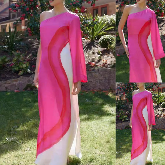 Damas Color casual Block One Shoest Vestido