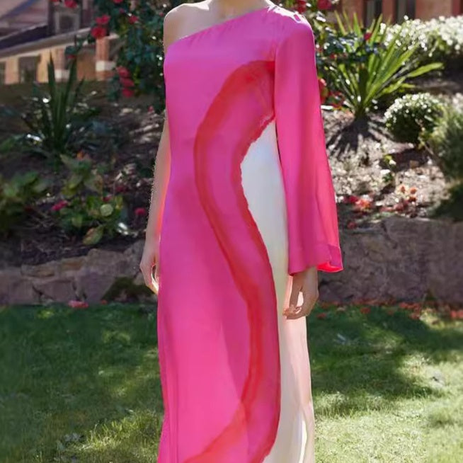 Damas Color casual Block One Shoest Vestido