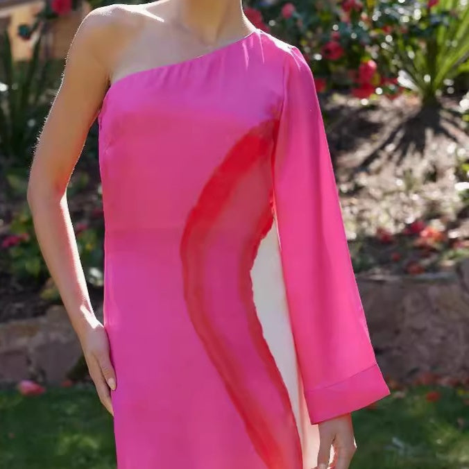 Damas Color casual Block One Shoest Vestido