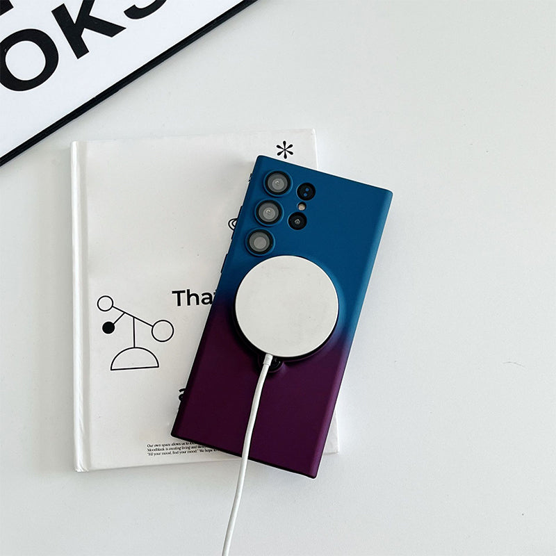 Magnetische Handyhülle mit Farbverlauf und Ringständer