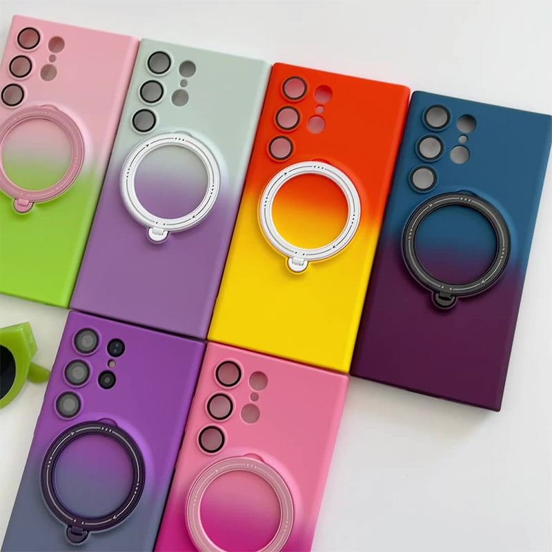 Magnetische Handyhülle mit Farbverlauf und Ringständer