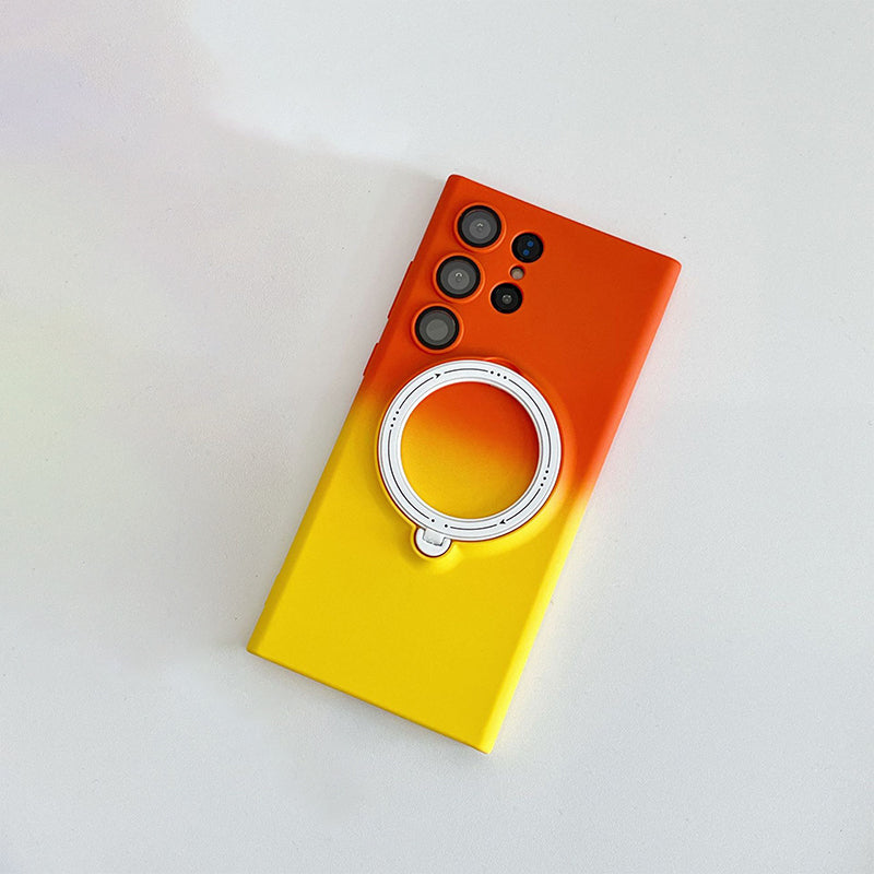 Magnetische Handyhülle mit Farbverlauf und Ringständer