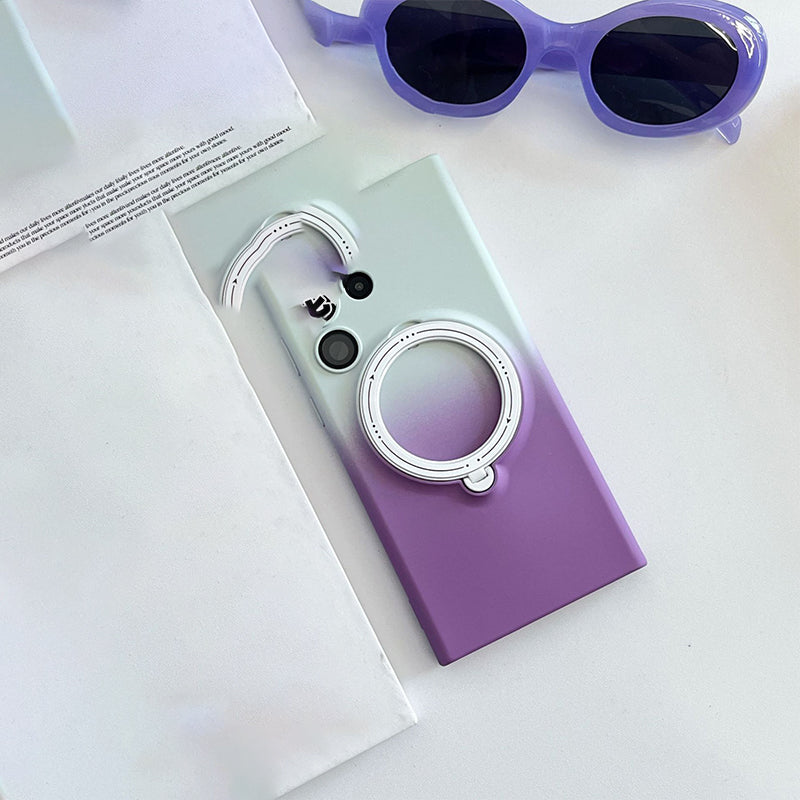 Magnetische Handyhülle mit Farbverlauf und Ringständer
