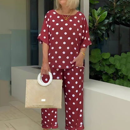 Casual Dos -Part Set con puntos para mujeres