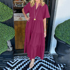 Women’s Elegant Tiered Maxi Dress