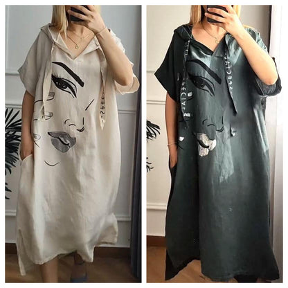 💃50% de descuento💥Un vestido estampado para primavera y verano.
