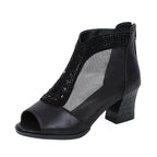 Lässige Mesh-Sandalen mit offener Zehenpartie für Damen