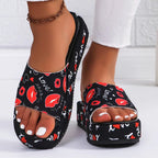 🌸✨Rutschfeste, schweißabsorbierende Plateau-Slipper