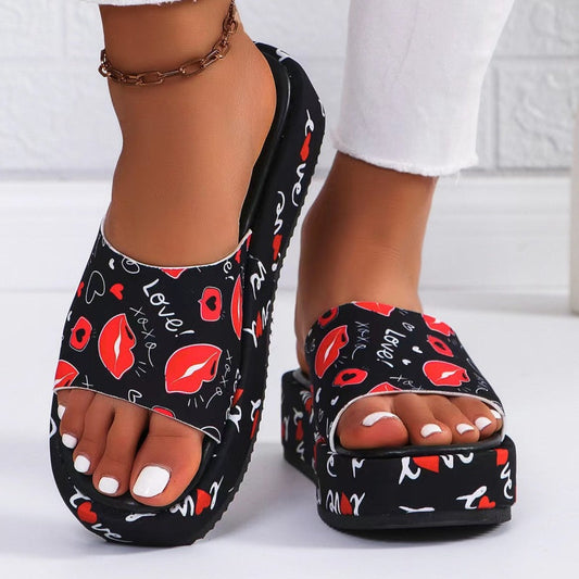 🌸✨Pantuflas de plataforma antideslizantes que absorben el sudor.