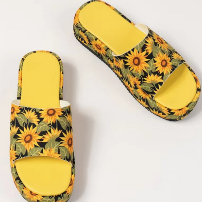 🌸✨Pantuflas de plataforma antideslizantes que absorben el sudor.
