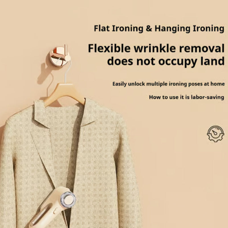 ⏳Begrenzte Zeit 50% Rabatt💥Tragbarer Hand-Vakuumdampfer für Kleidung - mühelos faltenfrei stylen!