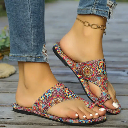 Ligeras sandalias planas ortopédicas para mujeres