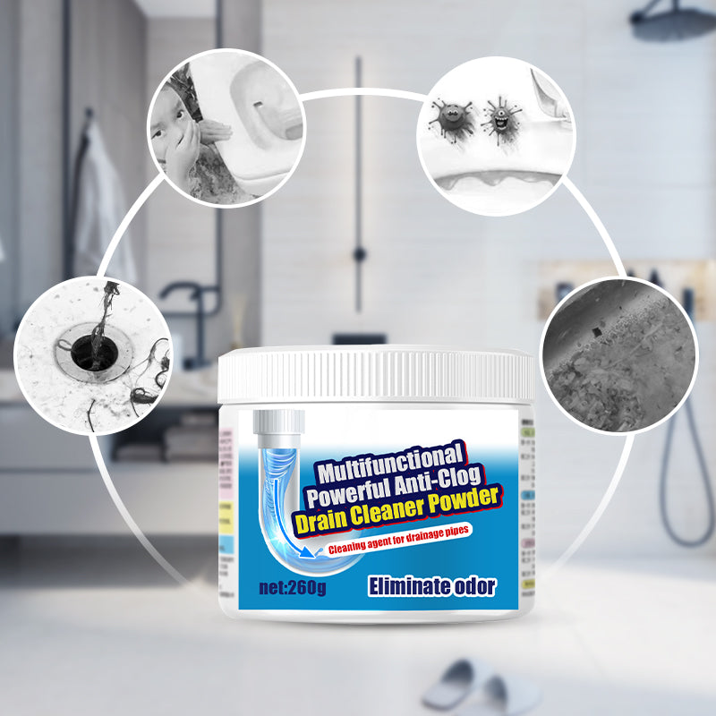 🫧🚽Multifunktionales, leistungsstarkes Abflussreinigerpulver gegen Verstopfungen🫧