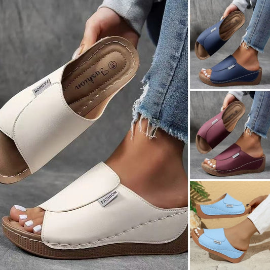 🔥 Venta caliente 2025 🔥Mules de cuña para mujer para el tiempo libre