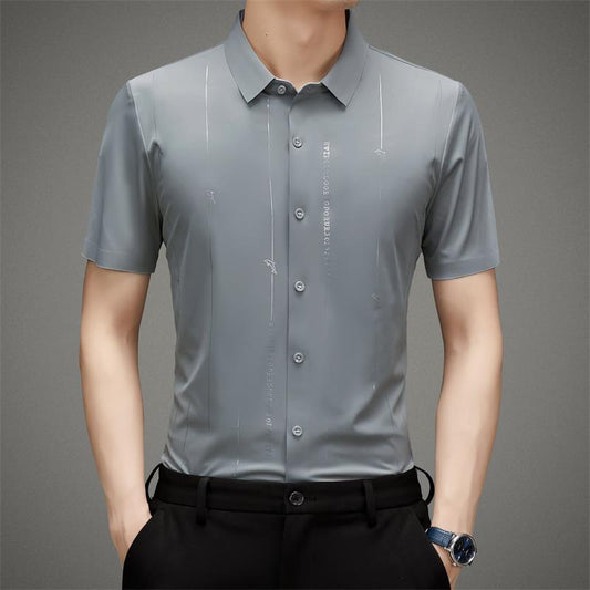 ✨Men's Stretch Anti-Wrinkle Ice Silk Shirt✨
