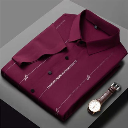 ✨Men's Stretch Anti-Wrinkle Ice Silk Shirt✨