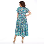 🔥Promotion - 50% discount🎉Summer Patterned Chiffon Dress