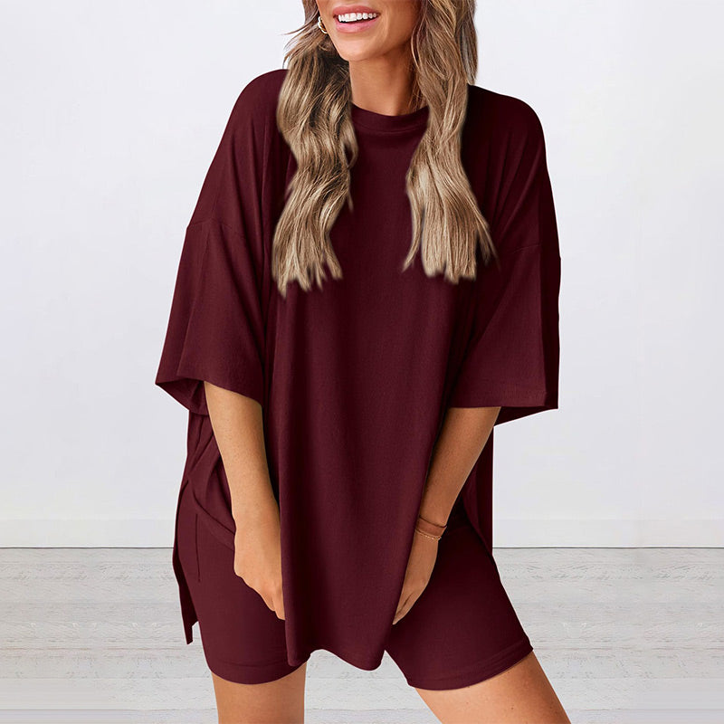 💞LETZTER TAG – 60 % RABATT🌸 Lässiges, locker geschnittenes zweiteiliges Sommer-Set für Damen💃