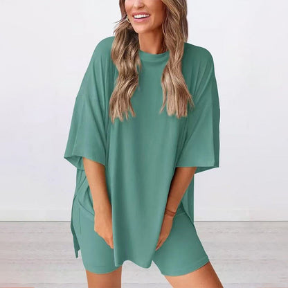 💞LETZTER TAG – 60 % RABATT🌸 Lässiges, locker geschnittenes zweiteiliges Sommer-Set für Damen💃