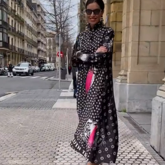 Vestido Starburst Tiger Maxi