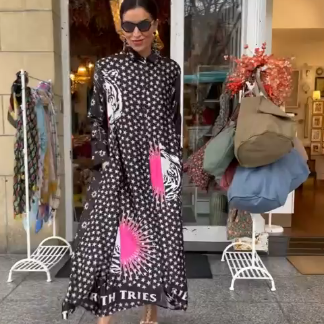 Starburst Tiger Maxi Dress