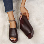 Open-Toe Chunky Heel Sandals for Women