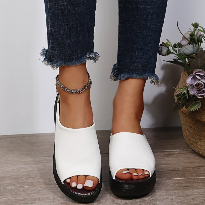 Sandalias de tacón abiertas para mujeres para mujeres