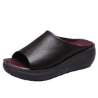 Open-Toe Chunky Heel Sandals for Women