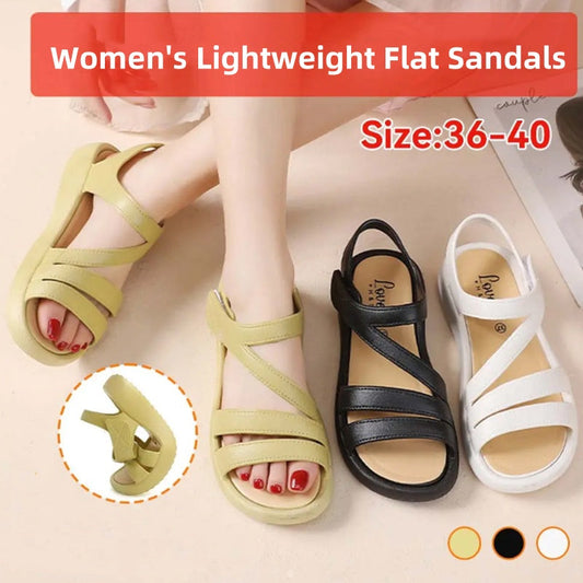 Sandalias planas ligeras para mujer👡
