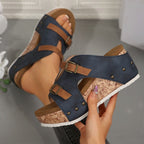 🔥Sommer-Neuankünfte🔥Modische Plateau-Sandalen mit Keilabsatz für Damen