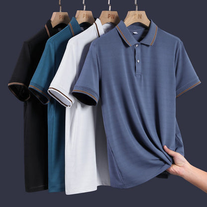 Hot Sale🔥 Men's Ice Silk Lapel Top