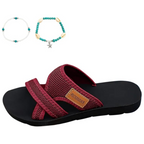 Bequeme flache Sandalen mit offener Spitze für breite Füße