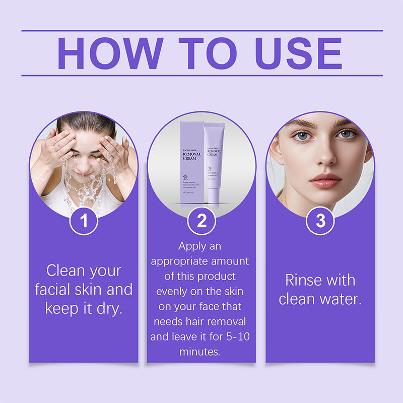 💜LETZTER TAG – KAUF 1, ERHALTE 1 GRATIS💜Sanfte & schmerzfreie Creme zur Haarentfernung im Gesicht