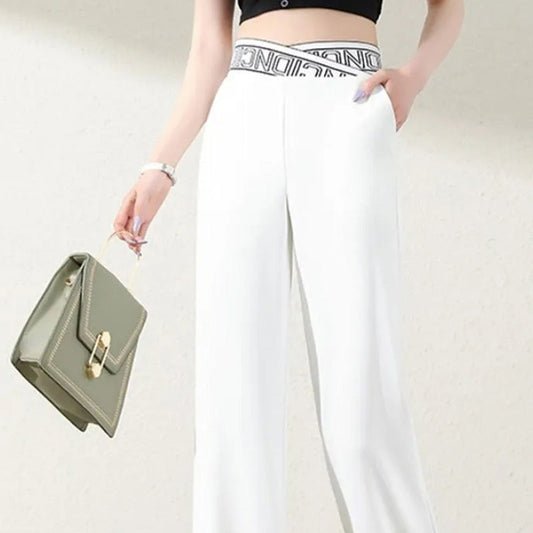 Pantalones anchos casuales y elegantes para mujeres
