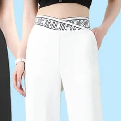 Damen lässige und stilvolle Weitbeinhose